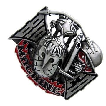 Western Gothic Czaszka Metalowa do