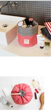 БОЛЬШАЯ КРУГЛАЯ МЯГКАЯ КОСМЕТИЧЕСКАЯ СУМКА ЦВЕТА