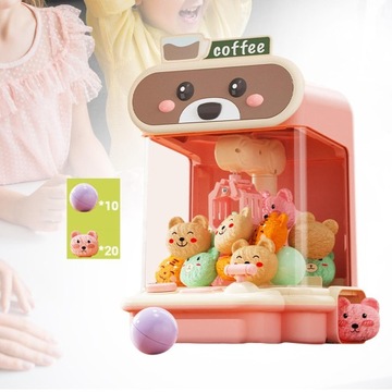 Детская машина с когтями, машина с когтями, мини-диспенсер для конфет для аркадных игр, желтый