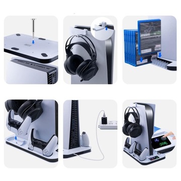 ОХЛАЖДАЮЩАЯ СТАНЦИЯ ПОДСТАВКА ДЛЯ PS5 ПОДСТАВКА ДЛЯ ЗАРЯДКИ ПОДСТАВКА ДЛЯ ИГРЫ ПОДСТАВКА