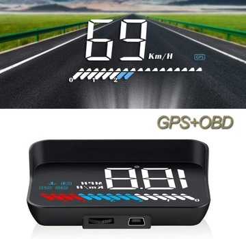 Wyświetlacz samochodowy HUD OBD2 GPS iKiKin