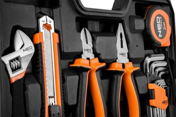 Универсальный набор инструментов 60 шт. Торцевые ключи Bits Hammer чемодан NEO