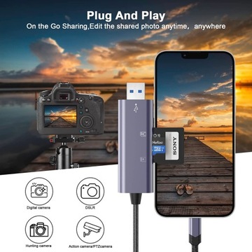 Устройство чтения SD-карт iPhone iPad Адаптер Apple MFi 2 ТБ