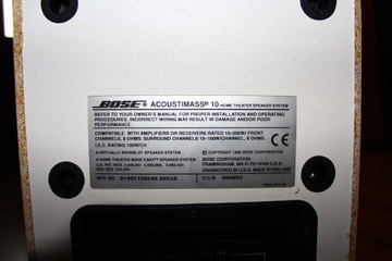 Пассивный сабвуфер Bose Acoustimass 10 Доставка 0 злотых