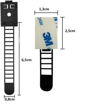 100 РЕГУЛИРУЕМЫХ САМОКЛЕЯЩИХСЯ КАБЕЛЬНЫХ ДЕРЖАТЕЛЕЙ КАБЕЛЬНЫЕ ЗАЖИМЫ 25x13x65 мм