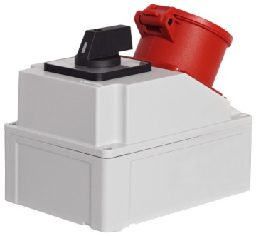 РАСПРЕДЕЛИТЕЛЬНАЯ КОРОБКА 32A 5P С ВЫКЛЮЧАТЕЛЕМ 0-1