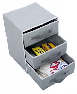 Шкаф с ящиками и органайзером - серый
