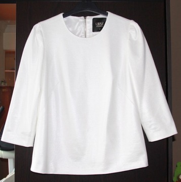 biała bluzka koszula SIMPLE 36 S 34 xs