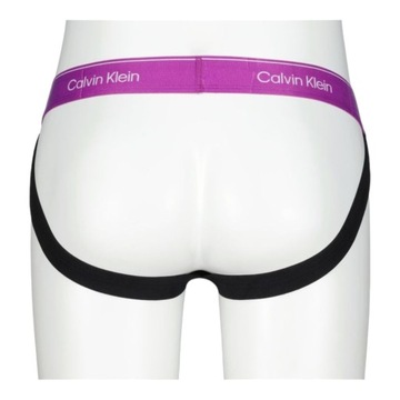 CALVIN KLEIN MAJTKI MĘSKIE BOKSERKI SLIPY JOCK STRAP 3PK CZARNE r.M