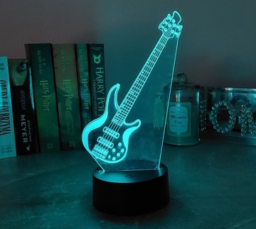 3D RGB ЭЛЕКТРОГИТАРА НОЧНИК В ПОДАРОК