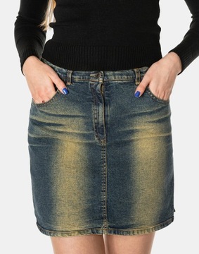 Krótka Spódnica Spódniczka Jeans Damska 4723-2 40