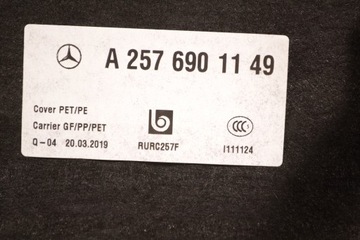 MERCEDES C257 CLS53 AMG EQ 2019 RHD ZADNÍ POLIČKA KUFRU