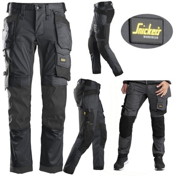 Spodnie robocze Snickers 6241 Stretch 196 Allround NAJPOPULARNIEJSZY model