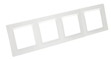 SIMON 10 ЧЕТЫРЕХРАМНАЯ РАМА БЕЛАЯ CR4/11