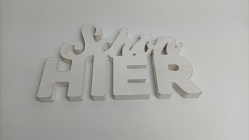 Деревянная надпись 