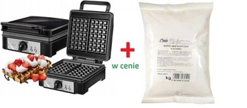Gofrownica MPM MGO-24 1400W DUŻA MOC! + proszek do gorfrów Emix 0,5kg