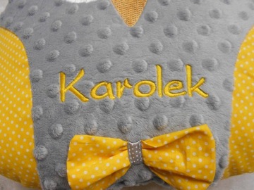 Елочная подушка СОВА для Деда Мороза, имя