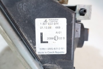 HALOGEN LEVÝ HONDA CIVIC VIII