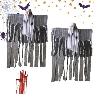 DEKORACJI NA HALLOWEEN HALLOWEEN WISZĄCE OZDOBY DUCHÓW NA TRAWNIK 60X85