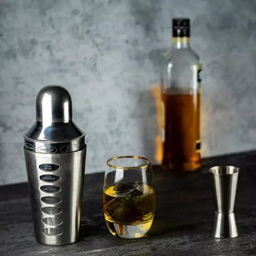 Барменский шейкер 600 мл с рецептами напитков