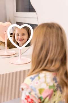 InnoGIO GIOperfect Pink Heart LED косметическое зеркало