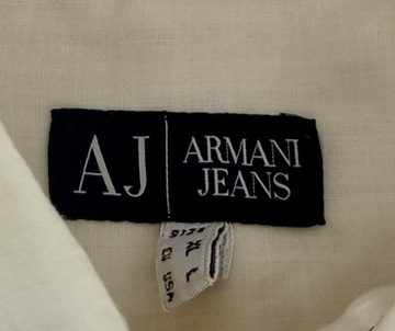 Armani Jeans Kremowa Koszula Ramie M