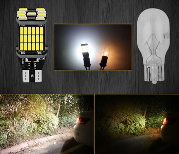 СВЕТОДИОДНАЯ ЛАМПА W16W T15 REVERSE CANBUS 45 LED SMD