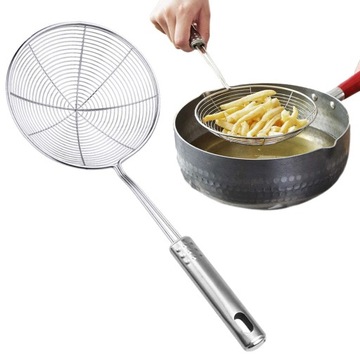 SITKO SZUMÓWKA ŁYŻKA CEDZAKOWA PIEROGÓW FRYTEK XL
