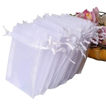 100 ШТ. СУМКА ИЗ ОРГАНЗЫ ЮВЕЛИРНЫЕ СУМКИ СУМКА ДЛЯ КОНФЕТ В ПОДАРОК