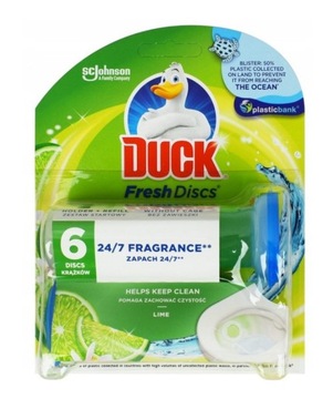 Duck Fresh Discs krążki z aplikatorem Lime WC x6