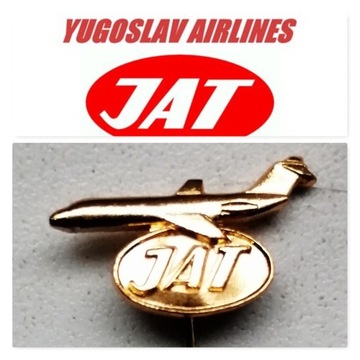 JAT YUGOSLAV AIRLINES odznaka pin linie lotnicze 1