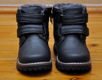 TRZEWIKI BUTY DZIECIĘCE NA RZEP RZEPY CHŁOPIĘCE OCIEPLANE WYGODNE ROZ 29