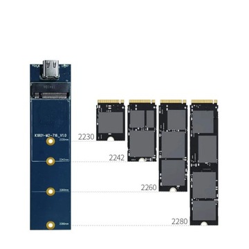 Отсек для твердотельного накопителя M.2 NVMe Корпус USB-C 10 Гбит/с