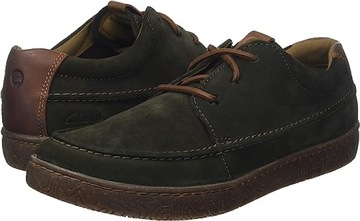 CLARKS MĘSKIE PÓŁBUTY KHAKI SKÓRZANE 47 1SŻC