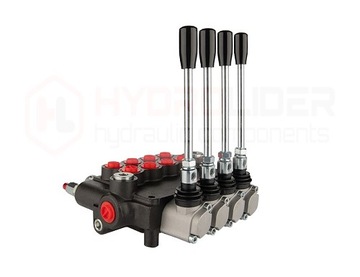 Rozdzielacz hydrauliczny 4 sekcyjny 50L 4P80 + przyłącza 22/18 Hydrolider