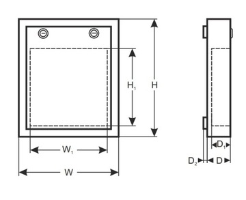 КОРПУС AWO-530W 650 x 535 x 130 мм PULSAR