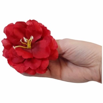 Головка изделия искусственные цветы гибискус РОЗОВАЯ Китайская роза 9 см