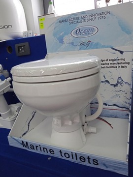 TOALETA COMPACT Z POMPĄ MACERATOR 12 V ŁÓDŹ JACHT CAMPER