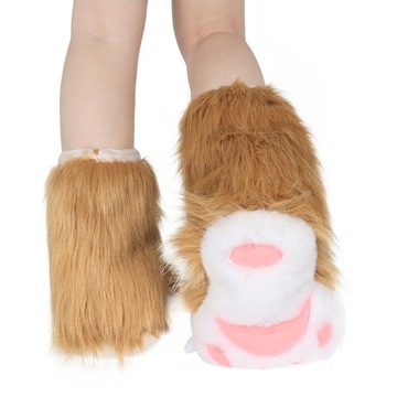 Fuzzy Paw Cosplay Halloween Fursuit Party Khaki