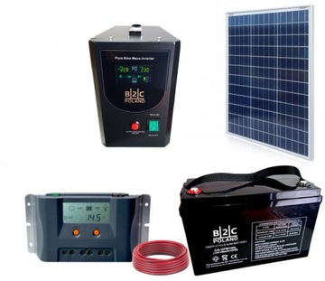 Zestaw solarny do Kampera Przyczepy Kempingowej panel słoneczny inverter