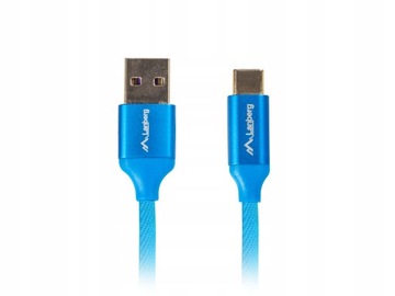 KABEL USB-C -> USB-A 2.0 0,5m NIEBIESKI QC 3.0
