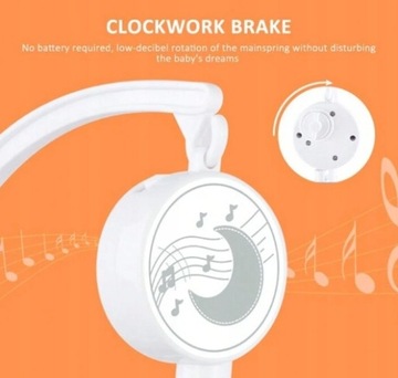 КАРУСЕЛЬ ДЛЯ ДЕТСКОГО КЕДА С МУЗЫКАЛЬНОЙ ШКАТУЛКОЙ С ПЛЮШЕВЫМИ ИГРУШКАМИ FRASHENG 6М+