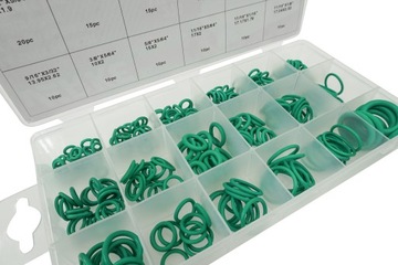 ORINGI USZCZELKI GUMOWE GUMKI ZESTAW ORINGÓW ZIELONE KASETKA O-RINGI 270SZT