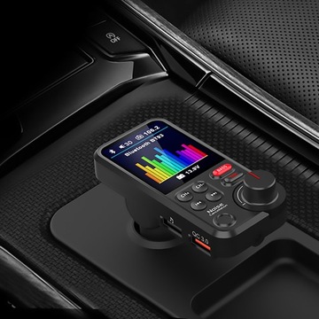 Автомобильный передатчик BLUETOOTH FM MP3 с разъемом для быстрого зарядного устройства USB QC 3.0