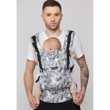 Детская переноска Zaffiro - SMART 2.0 Grey Leaves