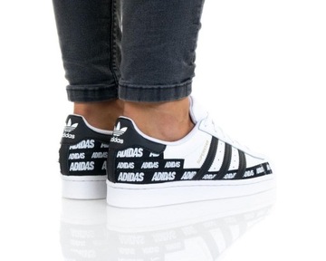 BUTY SPORTOWE MŁODZIEŻOWE DAMSKIE SKÓRZANE ADIDAS SUPERSTAR 35,5