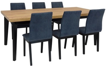 Zestaw SKANDYNAWSKI Stół CRAFT do 3m i 6 krzeseł