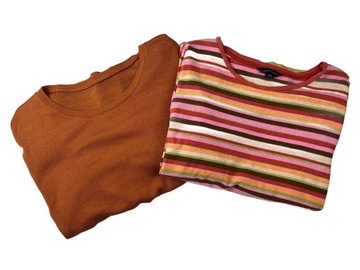 Box damski zestaw damskich bluzek casual kolorowe basic ZESTAW 2 szt r. L