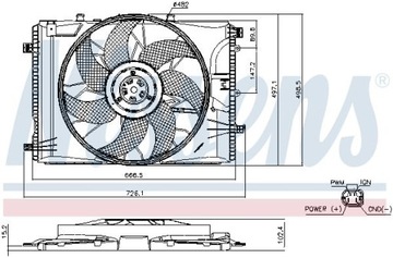 NISSENS 85740 VENTILÁTOR CHLAZENÍ MOTORU