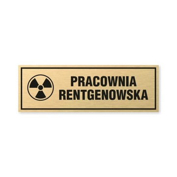 Tabliczka złota z taśmą OPZ-206 -PRACOWNIA RENTGENOWSKA